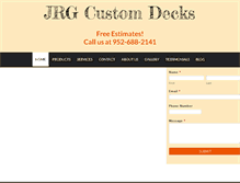 Tablet Screenshot of jrgcustomdecks.com